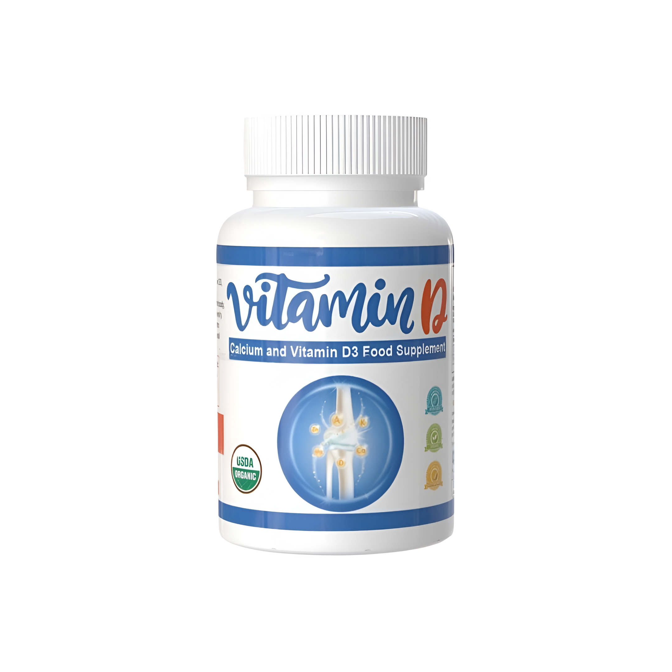 Vitamin D Calcium and Vitamin D3 60pis Food Supplement