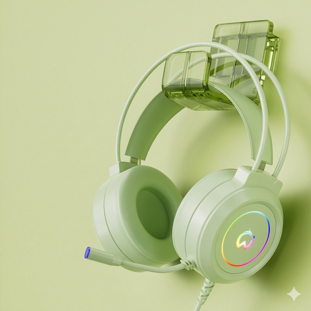 Headset Computer Headset E-sports Game Headset Eating Chicken Listening Voice Debate USB Wired Laptop Mobile Phone